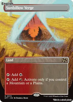 Sunbillow Verge (Borderless) EN [DFT - 373] - NM TCG MTG - Image 1