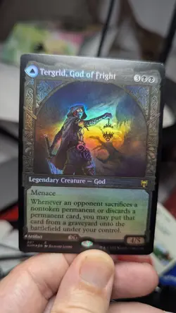 1x Tergrid God Of Fright SHOWCASE FOIL NM - Kaldheim MTG Magic EDH x1 - Image 1