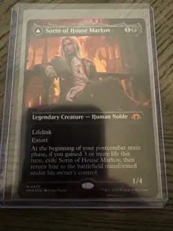 MTG Sorin of House Markov #470- (Borderless) (Textured Foil) Modern Horizons 3 - Image 1