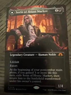 MTG Sorin of House Markov #470- (Borderless) (Textured Foil) Modern Horizons 3 - Image 2