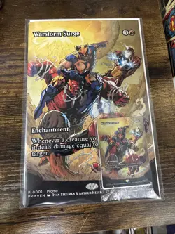 Avengers: Armageddon Mtg Comic & Warstorm Surge Magic The Gathering Sealed Promo - Image 1