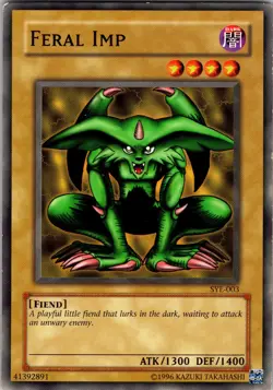 Yu-Gi-Oh TCG Feral Imp SYE-003 Unlimited Regular Common Card Played LP - Image 1
