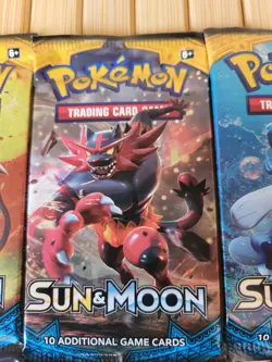 Pokemon Pokemon Sun & Moon 5 Packs Of 10 Sealed Authentic Trading Cards. - Image 3
