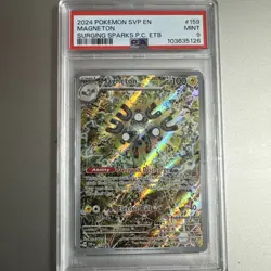 Magneton 159 Sv: Scarlet & Violet Promo Cards Holo Pokemon Center PSA 9 - Image 1