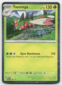 Yanmega (Cosmos Holo) 187 Holo Promo Scarlet & Violet Promo Pokemon Holo NM - Image 1