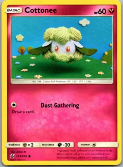 Cottonee 143/236 Common Unified Minds Pokemon Near Mint - Image 1