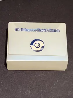 Pokemon Card Game Vintage Japanese Slim Deck Box, White & Blue PokeBall - Image 1