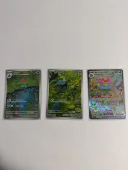 Pokemon SV:151 Bulbasaur 166/165, Ivysaur 167/165, & Venusaur Ex 198/165 - Image 1