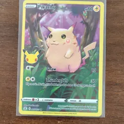 Pokemon Pikachu 005/025 Celebrations Holo Rare Holo English 2021 60 HP - Image 1