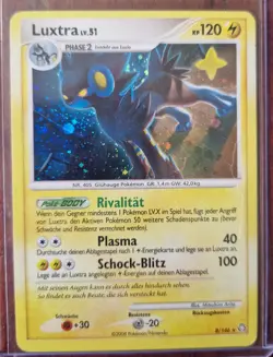 Luxtra Lv.51 8/146 Holo Deutsch Pokemon Karte Rare Diamond & Pearl Vintage - Image 1