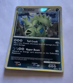 Pokemon TCG Tyranitar Unleashed 26/95 Reverse Holo Rare 140HP English Nm - Image 3
