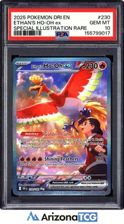 Pokemon 2025 Ethan's Ho-Oh ex 230/182 SIR Destined Rivals GEM MINT PSA 10 - Image 1