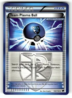 Pokemon: Plasma Freeze Team Plasma Ball (Team Plasma) #105/116 Regular .VO5 - Image 1