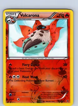 Pokemon tcg: Noble Victories Volcarona #21/101 Rare,Reverse Holo .VO5 - Image 1