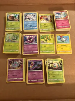 Pokemon Card Lot - 230+ Sun & Moon 2017-2019 Non Holo NM-LP-MP Common, Rare - Image 1