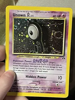 Pokemon Neo Destiny Unown [A] Holo 14/75 Basic Pokemon - Image 2