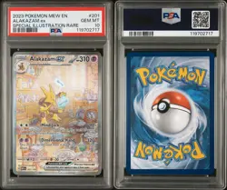 2023 Pokemon 151 Alakazam EX 201/165 Special Illustration Rare PSA 10 - Image 1