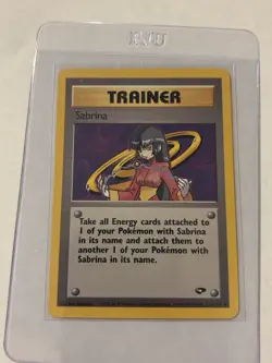 Pokemon TCG Sabrina Trainer Gym Challenge Rare 110/132 Non Holo - Image 1