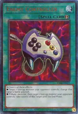 Yu-Gi-Oh! TCG RA02-EN051 Enemy Controller (PUR) Prismatic Ultimate Rare NM - Image 1