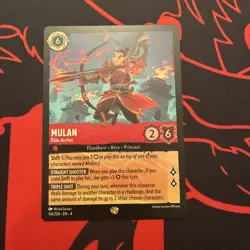 Disney Lorcana TCG Ursula's Return Mulan Elite Archer Card 114/204 - Image 1