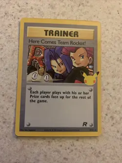 Here Comes Team Rocket! 15/82 Celebrations Holo Rare Pokemon Card NM - Image 1