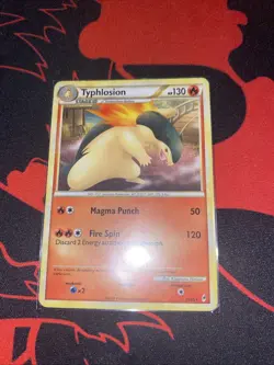 Pokemon Typhlosion TCG Trading Card 35/95 Non-Holo Rare COL 2009 MP - Image 1
