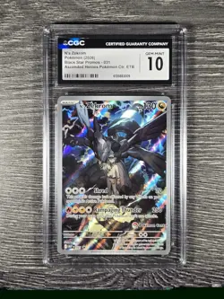 N's Zekrom Black Star Promo 31 Pokemon Center Stamp Card CGC 10 - Image 4