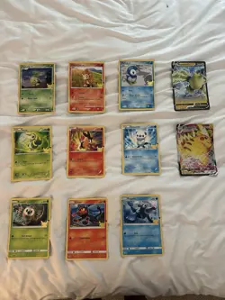 Lot of Jumbo Pokemon Cards Lot of 11 Partner Pack Pokemon Cards - Image 1