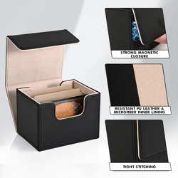 Card Deck Box for Trading Cards, MTG Commander Deck Box Holds 120+ Single Sleeve - Image 5