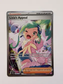 Pokemon TCG Lisia's Appeal Trainer Supporter Card Holo Rare 246/191 - Image 2