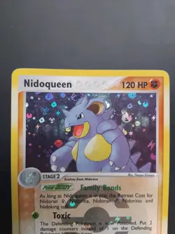 LP Nidoqueen 9/112 FireRed & LeafGreen Reverse Holo Pokemon Card - Image 3