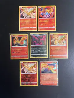 7x Moltres Pokemon Card Collection Holo Rare Reverse SWSH SV PTCG A1 - Image 1