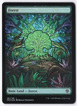 Forest (Showcase) Foil L Dominaria United 281 NM - Image 1