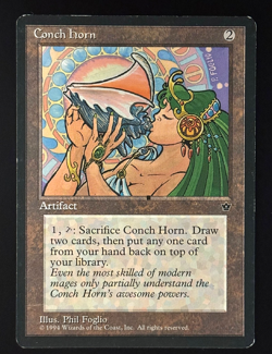 MTG - Conch Horn - LP/MP - Fallen Empires - Rare - EN - REG - Image 1