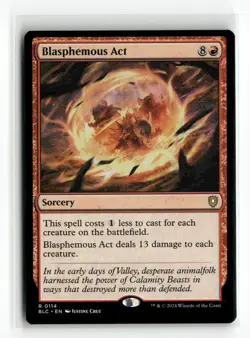 Blasphemous Act Bloomburrow NM Rare #238 MTG Magic - Image 1