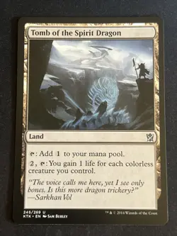1x Tomb of the Spirit Dragon (245) Khans of Tarkir LP MTG Magic the Gathering x1 - Image 1