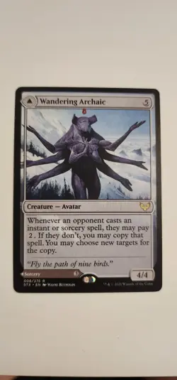 1x Wandering Archaic Strixhaven: School of Mages Normal NM Near Mint Mtg - Image 1