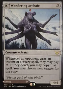 1x Wandering Archaic Strixhaven: School of Mages Normal NM Near Mint Mtg - Image 2