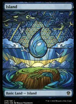 Island (Showcase) 278 Land Dominaria United Magic: The Gathering Foil Near Mint - Image 1