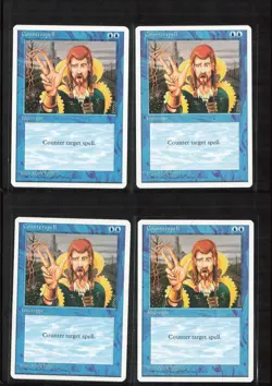 Magic The Gathering MTG - Fourth Edition 4ED 1995 - #65 Counterspell NM x4 LOT1 - Image 1