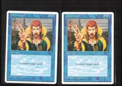 Magic The Gathering MTG - Fourth Edition 4ED 1995 - #65 Counterspell NM x4 LOT1 - Image 4