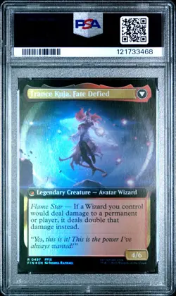 Kuja, Genome Sorcerer, Extended Art Foil 0497, Final Fantasy, Magic MTG NM PSA 9 - Image 2