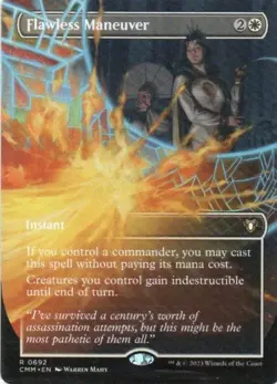 MTG: Commander Masters: Borderless Flawless Maneuver: Lightly Played Condition - Image 1