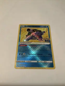 Radiant Blastoise 018/078 Pokemon GO Holo - Image 1