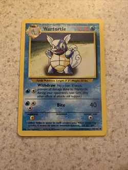 Wartortle 42/102 Base Set Pokemon Card NM - Image 1