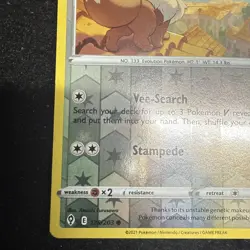 Pokemon TCG Eevee Reverse Holo Card Evolving Skies 125/203 Rayquaza - Image 4