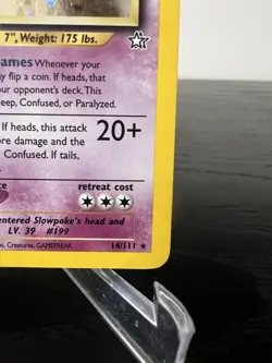 Slowking - 14/111 Neo Genesis Unlimited Holo Rare Card Pokemon TCG WOTC W/SWIRL! - Image 5