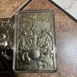 Nintendo Pokemon 1999 Limited Edition Charizard Metal Card 24K Gold Plated ++ - Image 2