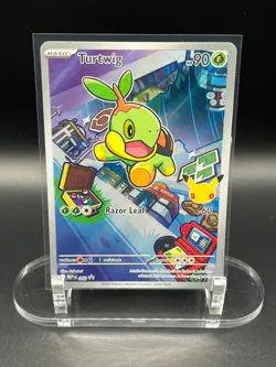 2026 Pokemon MEP EN Turtwig 040 Black Star Promo **Fresh Pull** - Image 1