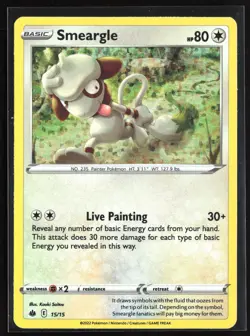 Pokemon TCG - Smeargle - 15/15 Holo Promo McDonald's Promos 2022 015/015 LP - Image 1